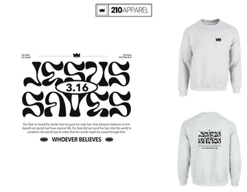 Jesus Saves crewneck