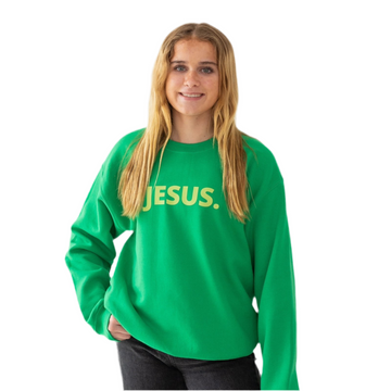 JESUS. Green and Lime