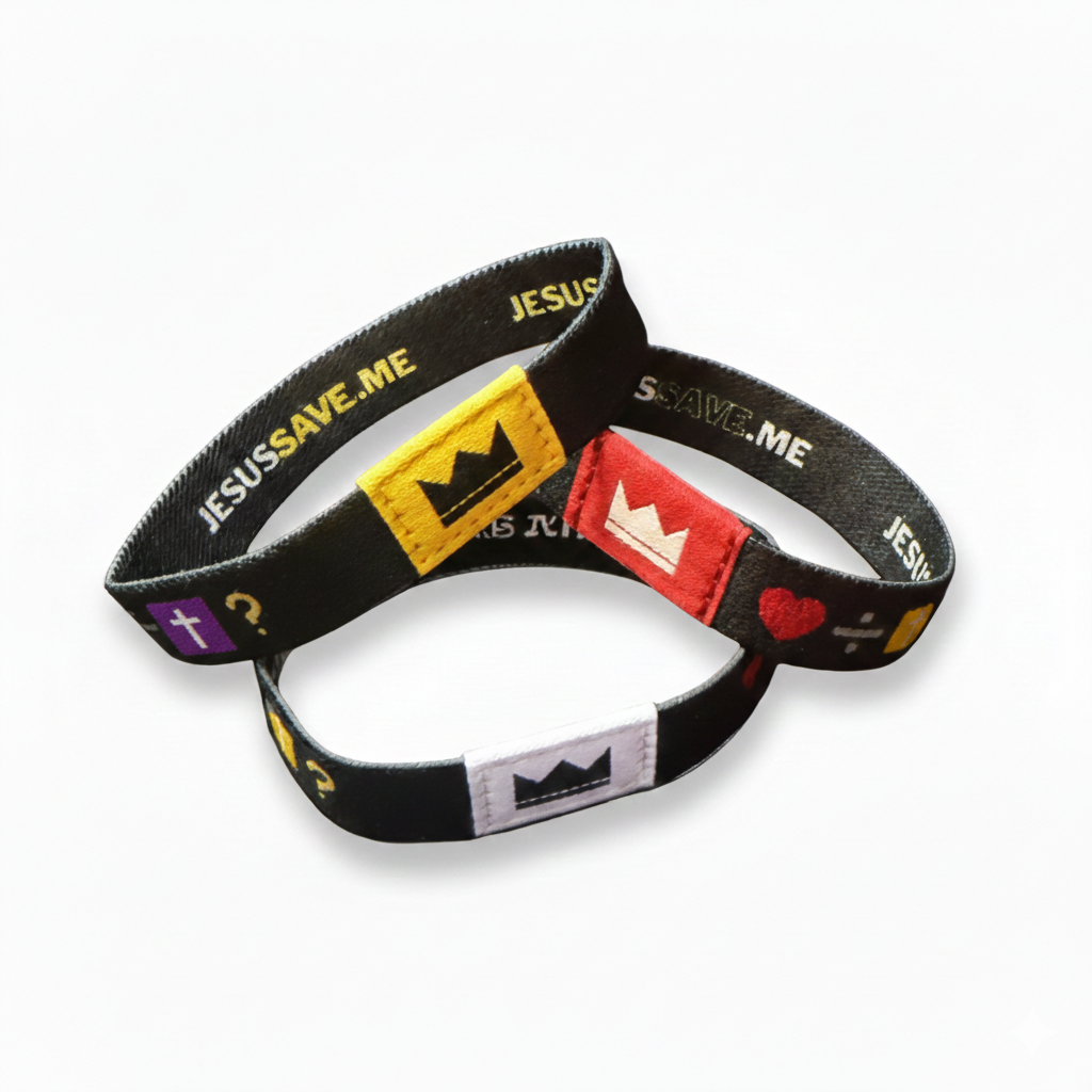 25 Pack, Emoji-vangelism TAP Wristbands - 210Apparel