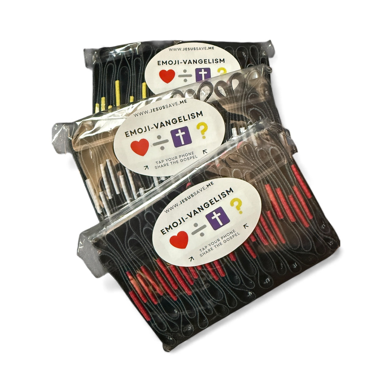 25 Pack, Emoji-vangelism TAP Wristbands - 210Apparel