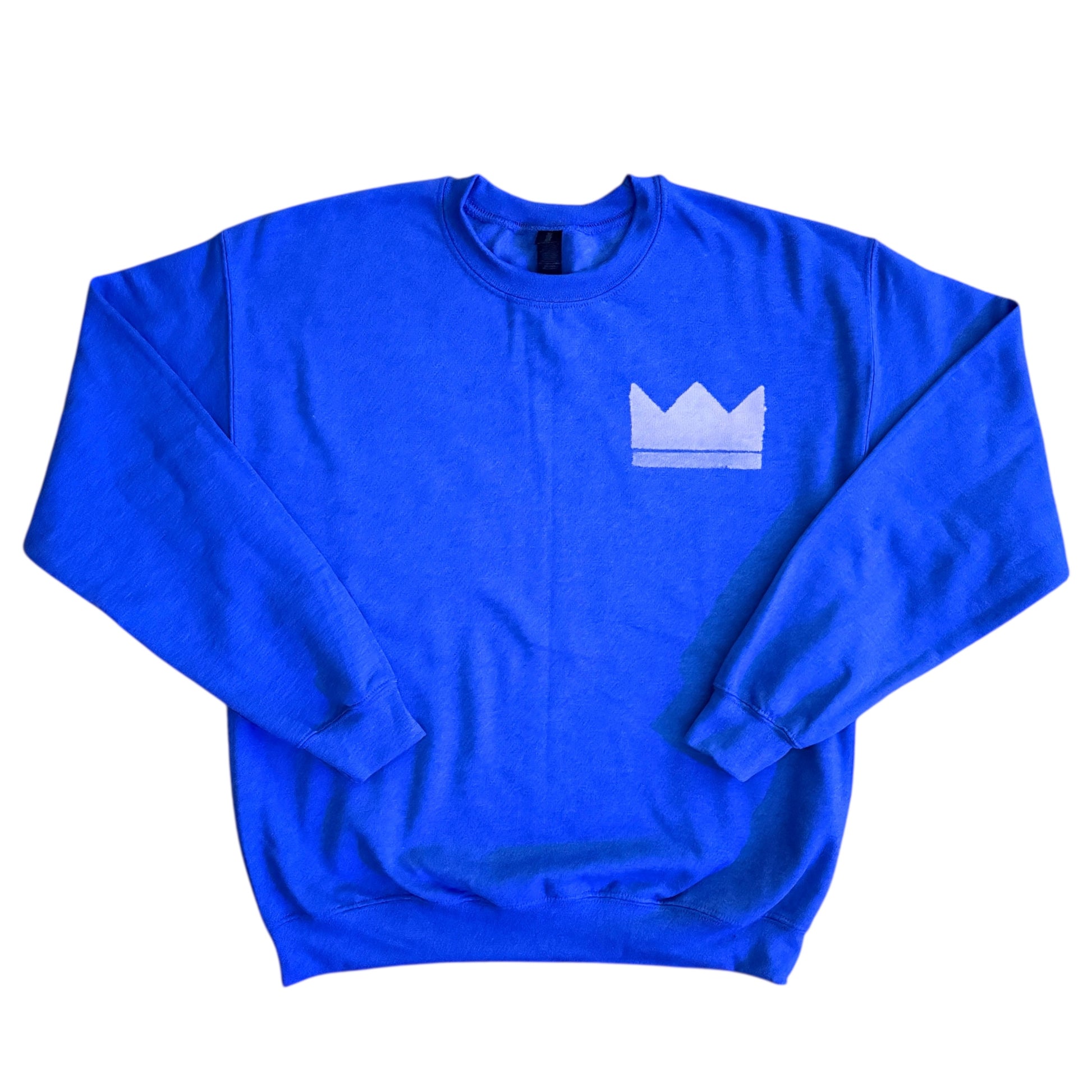 Jesus Is King Bleached Heathered Blue - 210Apparel