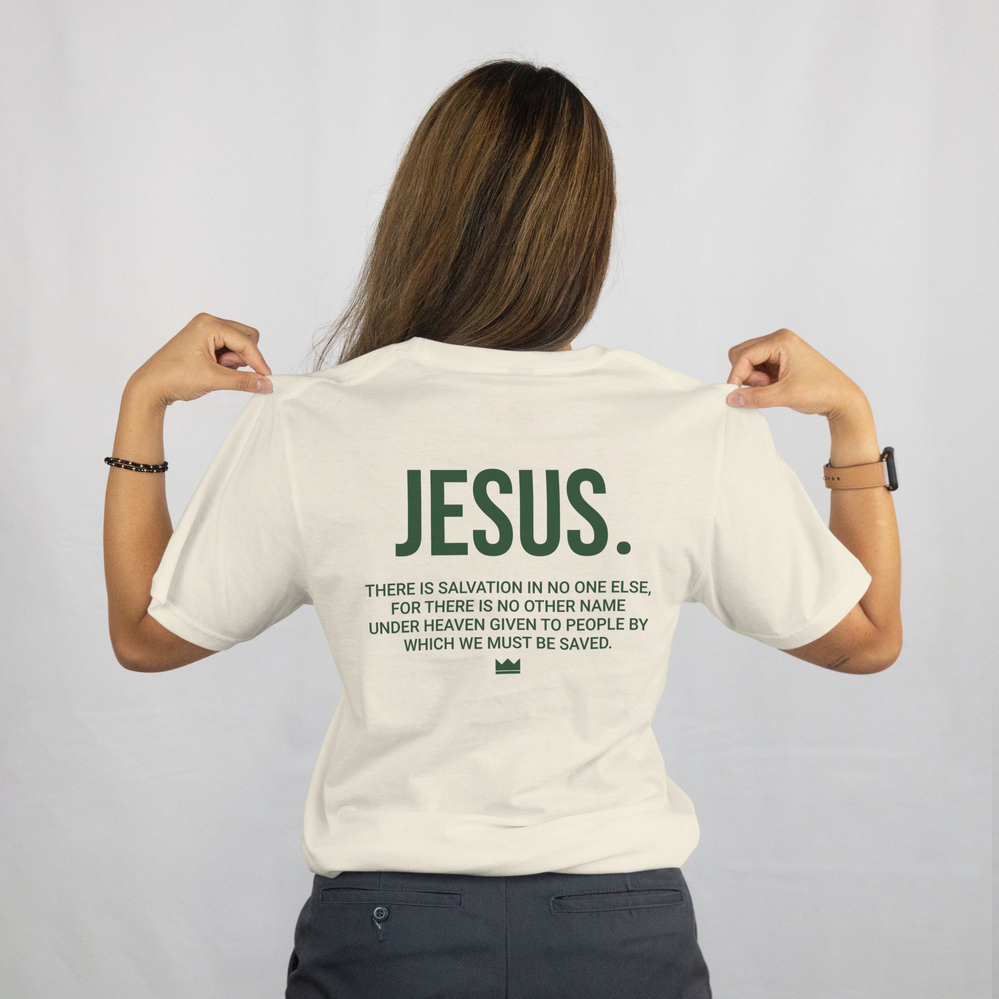 Jesus Ivory and Green T-Shirt
