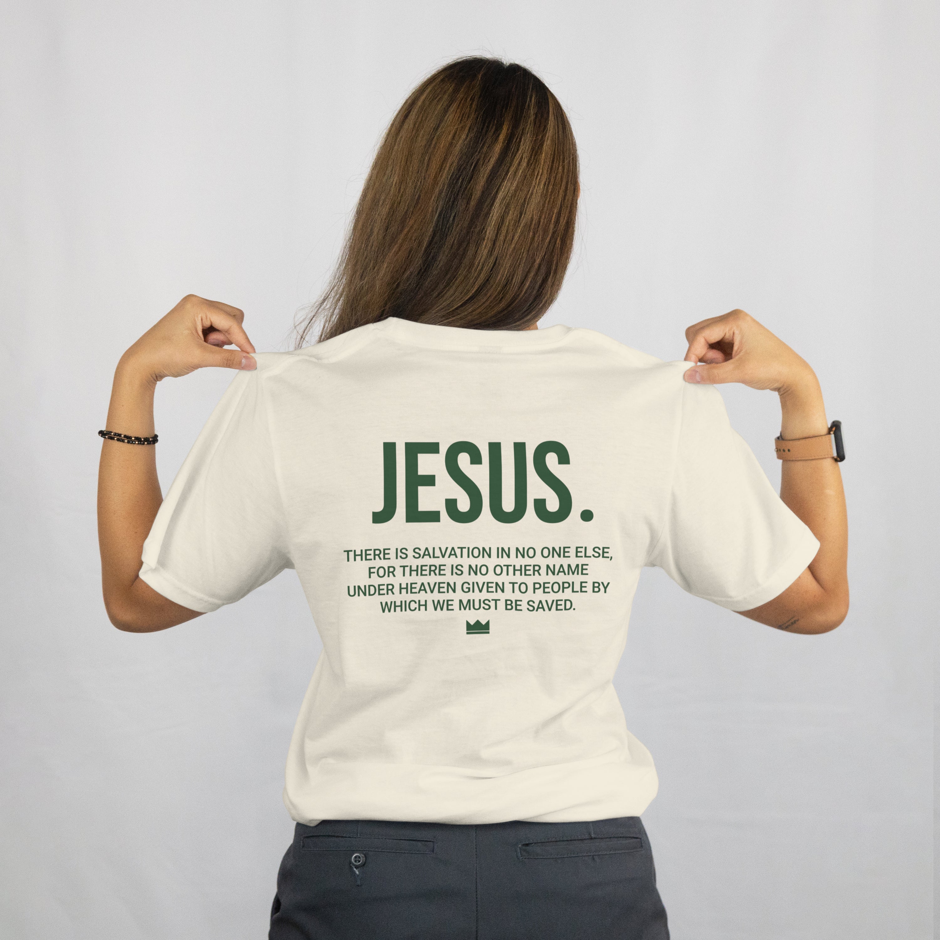 Jesus Ivory and Green T-Shirt
