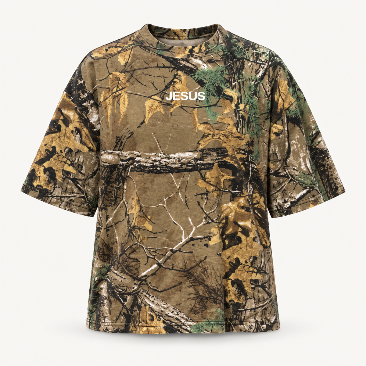Jesus Changes Everything Oversized Camo Tee