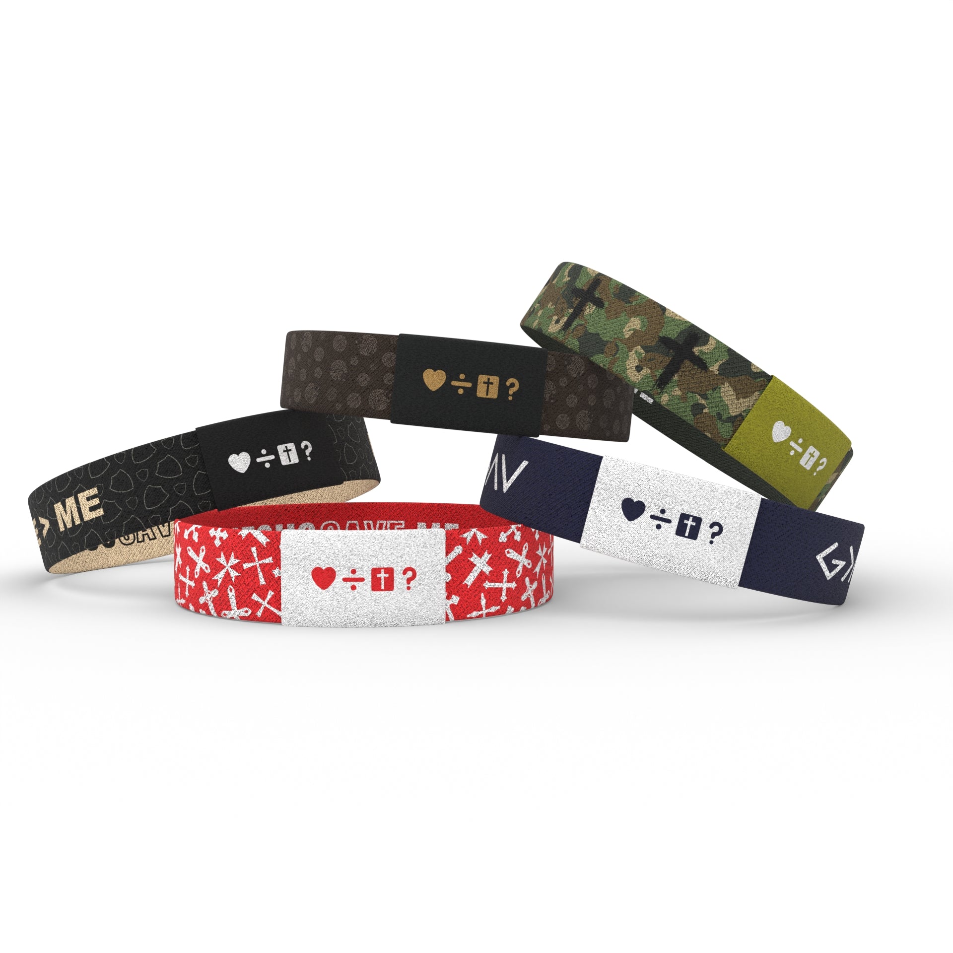 Red Crosses, Gospel Tap Wristband – 210Apparel