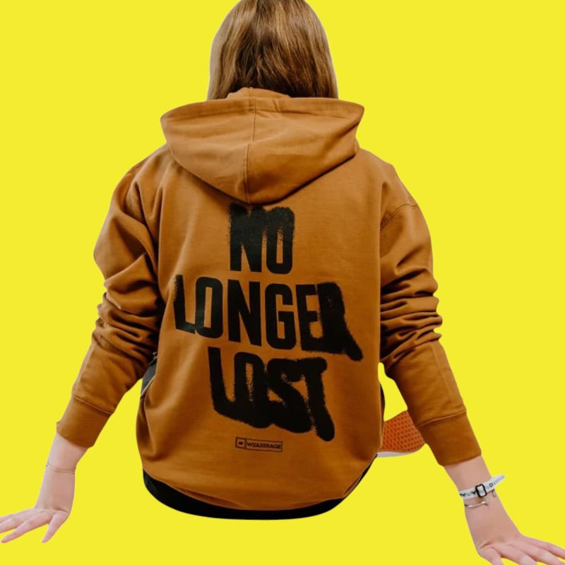 No Longer Lost. Saddle Hoodie