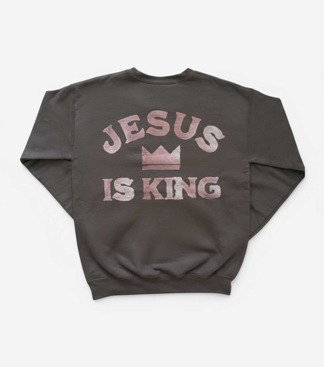 Jesus Is King Bleached Brown - 210Apparel