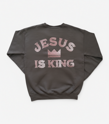 Jesus Is King Bleached Brown - 210Apparel